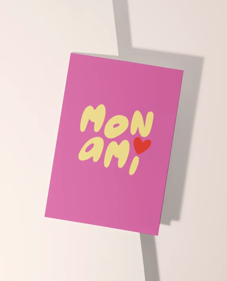 Wenskaart | Mon ami