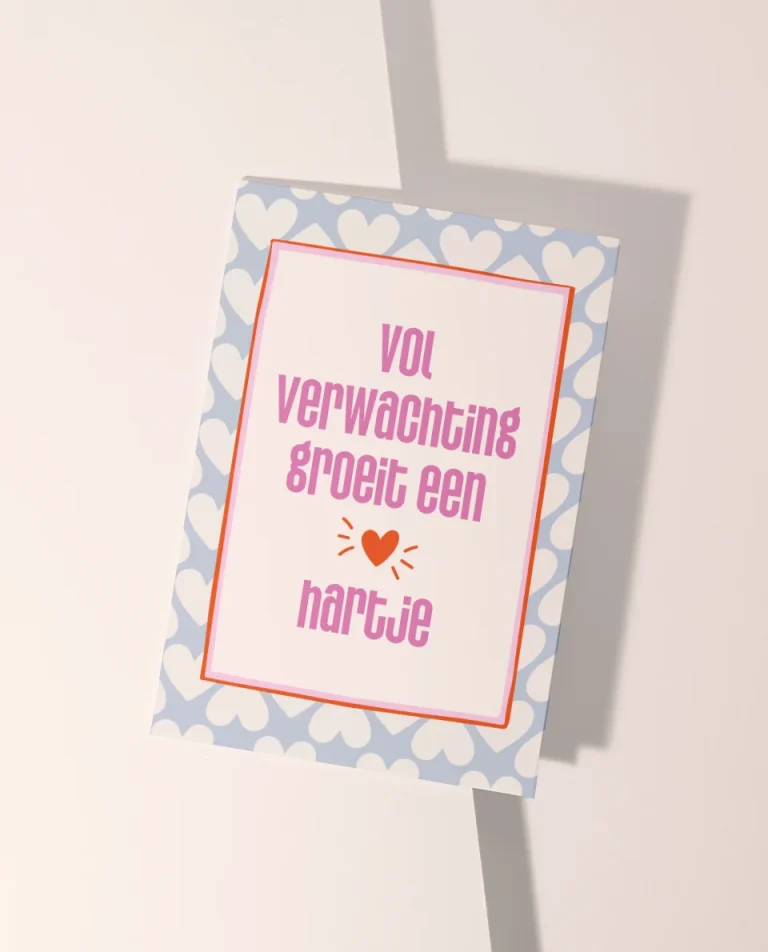 Wenskaart | Vol verwachting